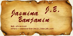 Jasmina Banjanin vizit kartica